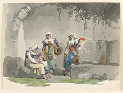 Art posters de Bartolomeo Pinelli avec impression sur toile haut de gamme 60x90cm