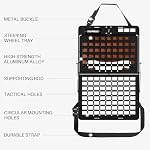 Car Back Seat Organizer, Tactical Rigid MOLLE Panel with Food Tray - Image 4