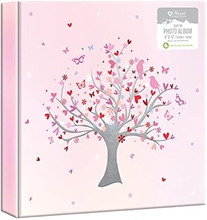 Quickdraw Supplies Slip In Photo Album 200 Photographs Pink Memory Scrapbook Holiday Photos Storage Holds 4'' x 6'' Pictures