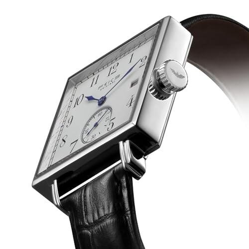 Image of FEICE FM311 YBH Men's Square Watch Minimalistic Automatic Mechanical Watch Waterproof Wristwatch with Sapphire Crystal Leather Straps for Women Unisex