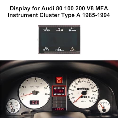 Pantalla para coche Audi 80 y 100 con sistema de visualización en cuadro MFA tipo A/B 2