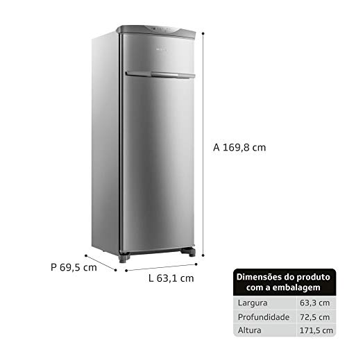 Freezer Vertical Brastemp Flex Frost Free 228 Litros - BVR28MK 110V