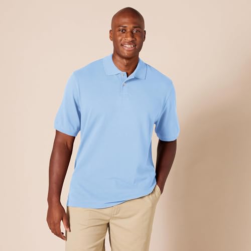 Image of Amazon Essentials Men's Regular-Fit Short Sleeve Cotton Pique Polo Shirt (Available in Big & Tall)