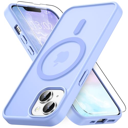 Coque iPhone 13/14 Vansdon violet clair et verre trempé