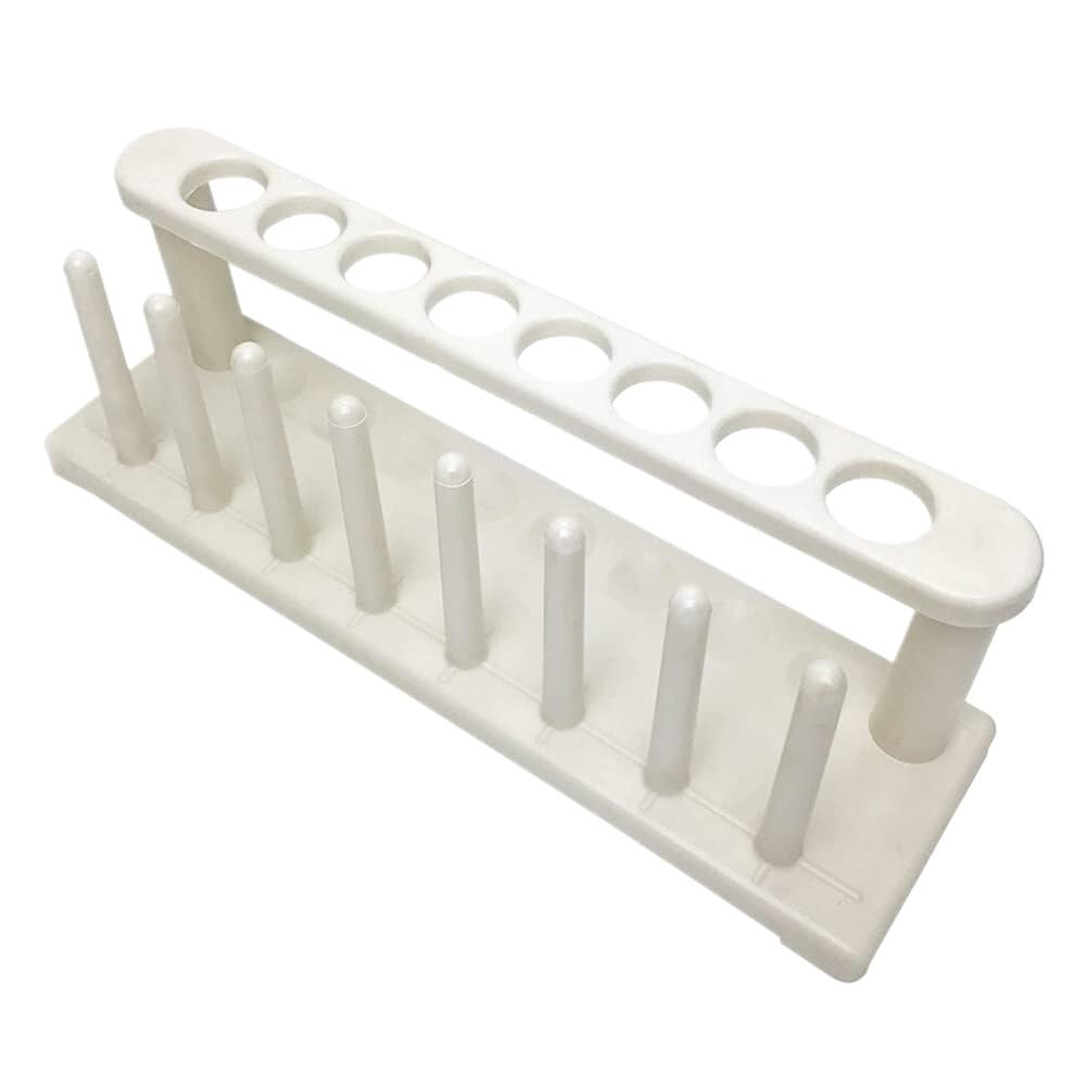 WENYAZIGUO Test Tube Holder, White Test Tube Rack 8-Well