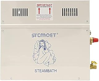 Steam Generator, 3KW/4KW/6KW/7KW/8KW/9KW/15KW 220V-240V Steam Showers Sauna Steam Generator with Programmable Controller for Home SPA Bathroom Hotel Shower Steam (ST30: 3KW, 220V, 176ft3) (220V 4.5KW)