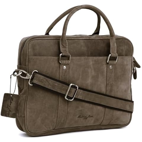 Hudson & James Leather 13" Laptop Messenger Bag Cover