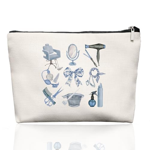 Hairstylist Gifts Women Makeup Bag Make Up Bag, Cosmetic Bags for Hairstylists, Hairdresser Gifts for Cosmetology Student Teen Girls
