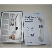 Blackhead Remover Pore Vacuum for Nose,Upgrade to Visual Mode Facial Pore Cleanser with 5 Suction Levels, 6 Replaceable Tips, USB Rechargeable Tool for Men and Women