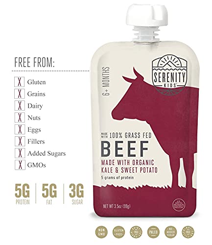 image for Serenity Kids 6+ Months Baby Food Pouches Puree Made With Ethically So