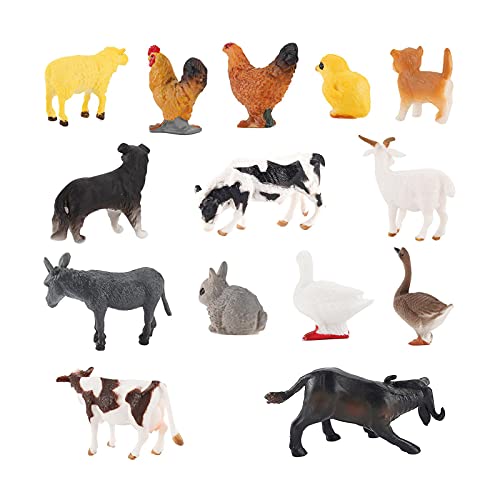 14PCS Nutztierfiguren Spielzeug Tierfiguren Bauernhof Tiere Figuren Modell Realistische Tiermodellfiguren Spielzeug…