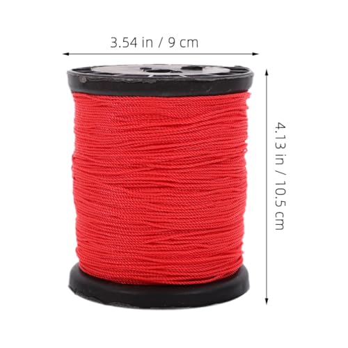 Cordel de Nylon para Construcción, Cuerda Flexible y Resistente para Albañilería, Línea Roja en 3 Rollos miniatura 2