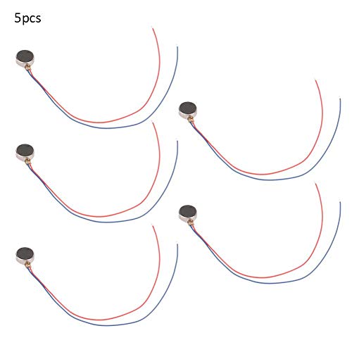 DC 3V 0.02W 0.08A 8x3.4mm Cepillo plano Vibrador plano Micro motor vibrante Adhesivo Moneda plana KPD-FLAT-0834 para teléfonos móviles, buscapersonas, pulsera inteligente, equipo electrónico de vibrac