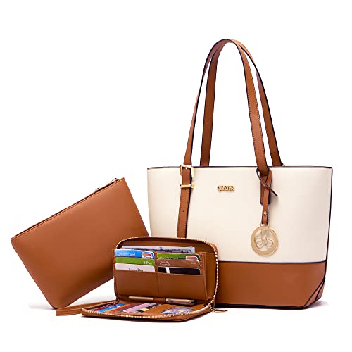 Image of Purses And Wallets Set For Women Work Tote Satchel Handbags Shoulder Bag Top Handle Totes Purse With Matching Wallet