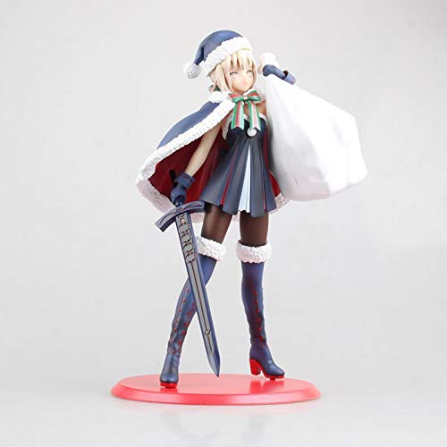 Kpptyd Deluxe Edition Anime Fate Night SEBA Weihnachtskleid Schönes Mädchen Action Figure Puppe Modell Cartoon Spielfigur Erwachsene Statue Spielzeug Puppe Sammlerstücke Figuren Dekoration Ornamente Cover
