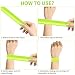 O-Kinee Reflektorband 4 pcs,Schnapparmband Reflektor,Reflektorbänder Schnapparmbänder reflektorband Klatscharmband Sicherheitsband für Jogger und Radfahrer(Grün 4 pcs)
