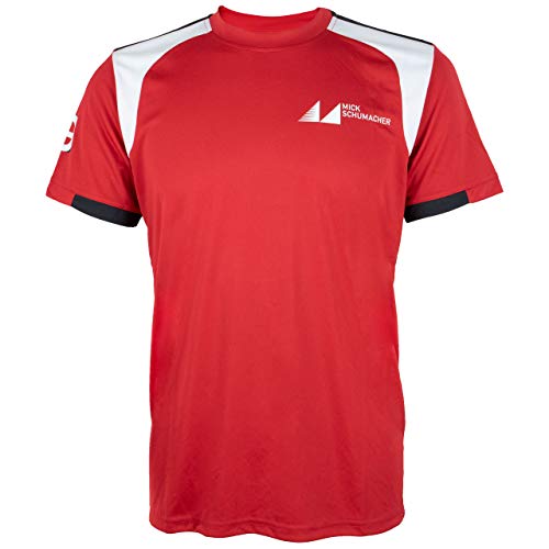 Camiseta Mick Schumacher 2019 MKS-19-110 roja XXL ropa deportiva de motor