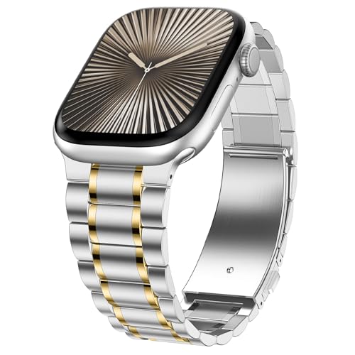 Bracelet Apple Watch 42mm Série 10 métal pour sublimer vos tenues du quotidien et de bureau