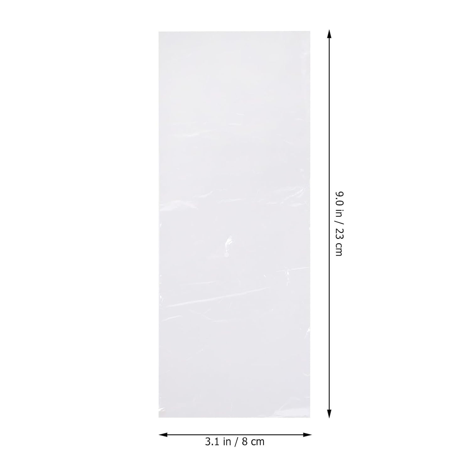 Garneck 100pcs PVC Heat Shrink Wrap Film Bags 8x23cm for Bottle Sealing Packaging, Leak-Proof Shrink Film Sleeves Suitable for Travel and Industrial Use