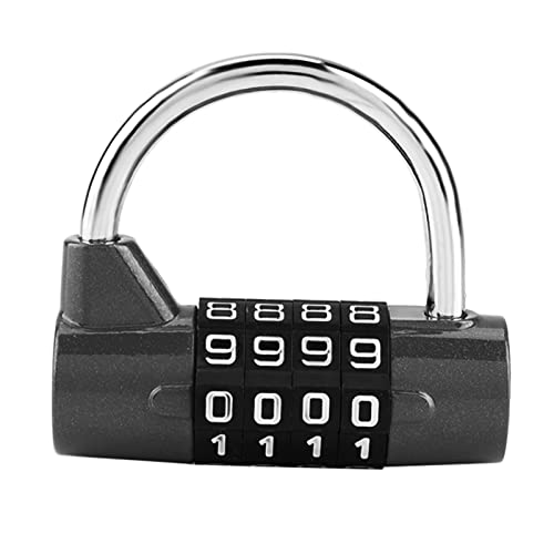 Restokki Gym Locker Lock, 4 Dial Digit Code Weatherproof Outdoor Combination Padlock