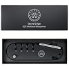 Off-Grid Knives - QuadEdge Knife Sharpener with 4 Angles: 17° | 20° | 25° | 30°, Diamond Rod, Fishing Hook Sharpener, Ceramic Honing Stone – Camping, Fishing, Hunting, Boating (Black) #5