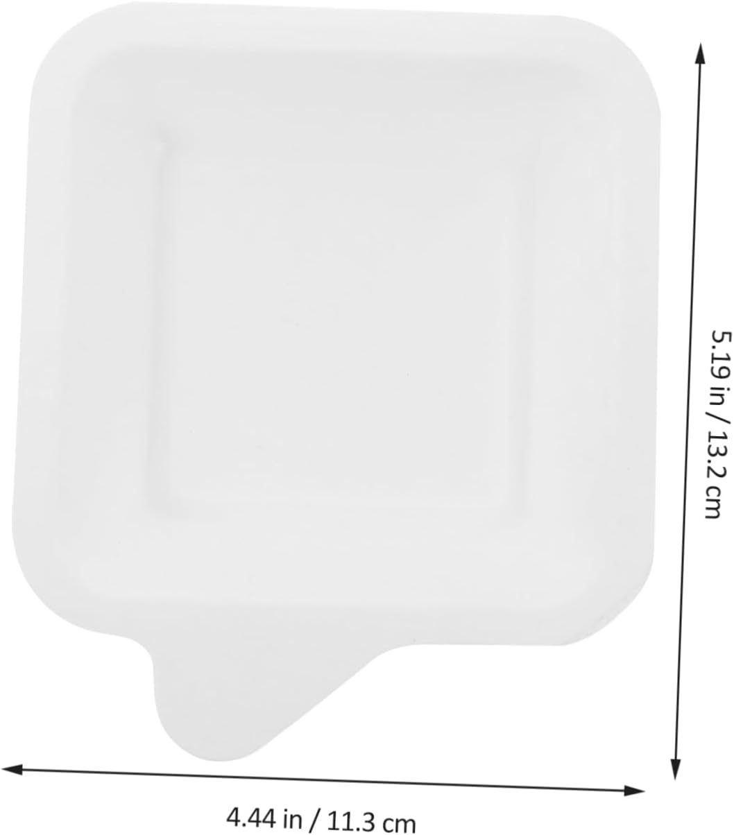 NOLITOY 100pcs Disposable Square Paper Plates for Cake and Dinner Heavy-duty Party Supplies Elegant Leak-resistant Design for Birthdays and Gatherings