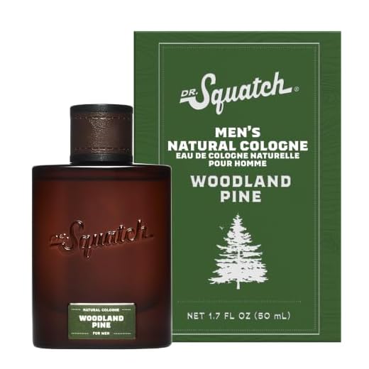 Dr. Squatch Natural Cologne for Men, Woodland Pine Men's Cologne (1.7oz)