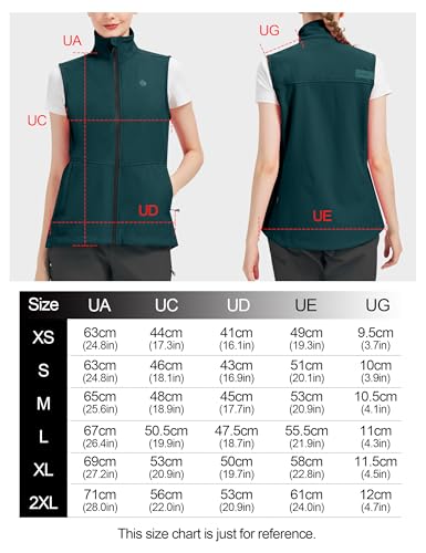 KUTOOK Weste Damen Sommer Leicht Ärmellos Laufweste Sportweste Fahrradweste Radweste Winter Softshell Fleece für Outdoor Hundesport Golf Grün L