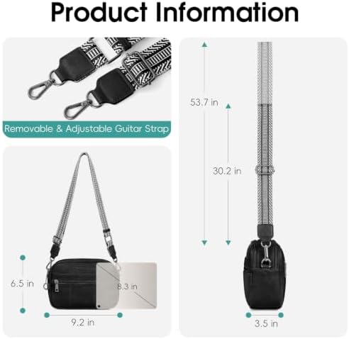 HomemeDiary Anti Theft Crossbody Bag for Women, RFID Leather Shoulder Purse - 4
