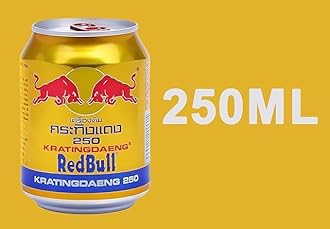 Red Bull Gold Energy Drink 250ml x Pack of 6 - Special Edition Boost with Caffeine, Taurine & B-Vitamins | from Thailand
