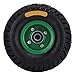 LANTRO JS - Roue Gonflable, 4.10/3.50-4 Roue Chariot Gonflable Pneu de Chariot à Outils Rouleaux Charge 250kg Idéal pour Diable, Chariot