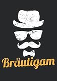 Notizbuch A4 liniert mit Softcover Design: Bräutigam Ehemann Junggeselle Anzug Zylinder Sonnenbrille: 120 linierte DIN A4 Seiten