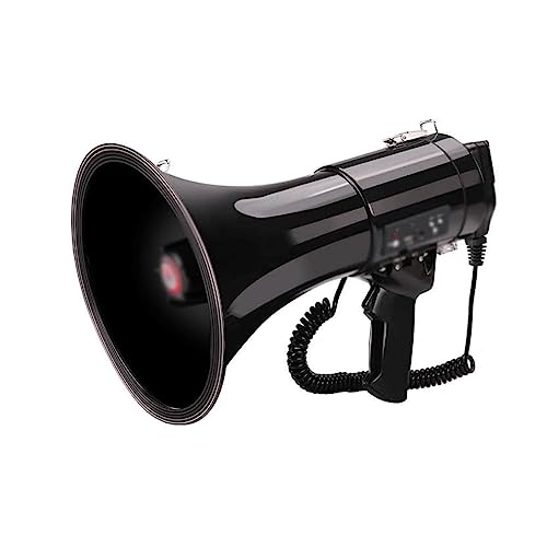 Megaphones Handheld Megaphone 50w High Power Portable Megaphones USB Port Bullhorn Speaker Adjustable Volume Outdoor Megaphone Speaker Clear Sound