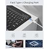 aoub for iPad (A16) 11th/10th Generation Case with Keyboard 2025/2022 - Detachable Wireless Keyboard, Folio Cover with Pencil Holder for iPad 11 inch / 10.9 inch, Black