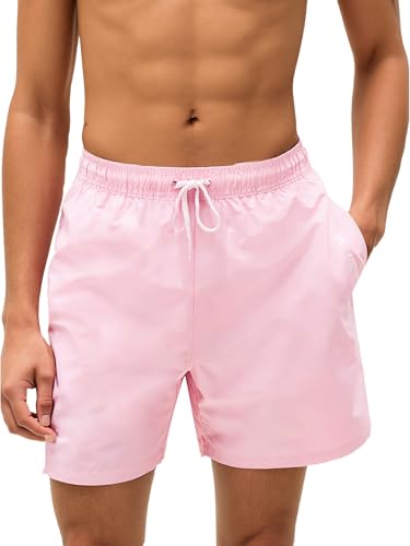 LINMYZAI Pink Men's Swim Trunks 5