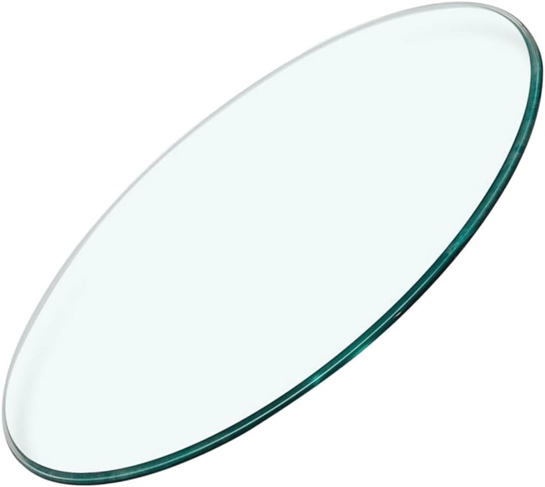 Zerodeko Tempered Glass Table Top for Dining and Tea Tables Round Transparent Easy to Clean for Hotels and Restaurants