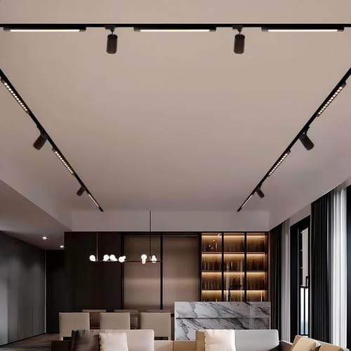 Trilho Magnético Eletrificado Embutir 2 Metros Com Presilhas