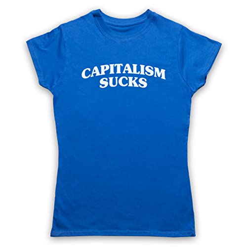T-shirt Capitalism Sucks fini les hauts militants informes pour femme