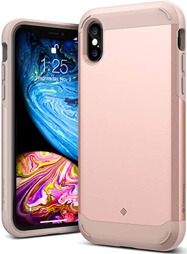 Caseology Legion for Apple iPhone X Case (2017) / iPhone Xs Case (2018) - Reinforced Protection - Rose Gold
