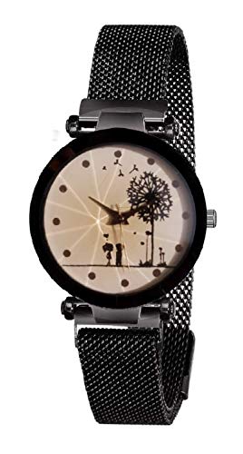 KIROH® White Lover Couple Dial with Magnetic Metal Strep Analoge Girls and Womens Watch (B08P61K262) Amazon Price History, Amazon Price Tracker
