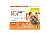 FirstAct Plus Flea Treatment for Dogs, Small Dogs 5-22 lbs, 6 Doses, Same Active Ingredients as...