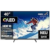 CHIQ 40QA10 40 Zoll(100 cm) Ful-HD QLED Google Smart TV mit HDR10, Dolby Audio, Airplay, Chromecast, Integrierter Triple Tuner (DVB-C/T/T2/S/S2), Prime Video, Integrierter Google Assistant