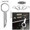 4 Pièces Clé Extraction autoradio, Demontage Cle Outils de DéMontage de Garnitures Universel Autoradio, Acier Inoxydable Clef Extraction Autoradio #1