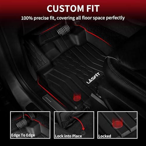 Image of LASFIT Floor Mats for Lincoln Nautilus 2019-2023 Black