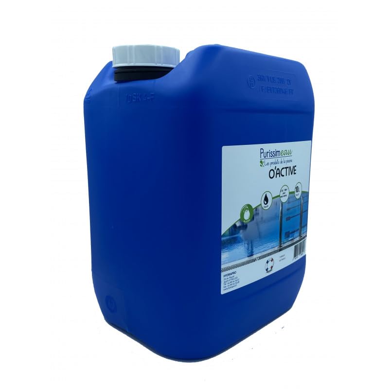 O'ACTIVE Oxydant Traitement Choc Anti-algues Piscine 10L PURISSIMEAU