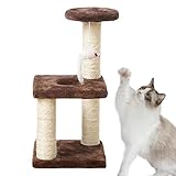 Torre del Gato - Torre Grande para Gatos - Árbol rascador para Gatos Diseño Multicapa, Gato acostado y descansando sin Migas, para Gatitos y Gatos pequeños Jildouf
