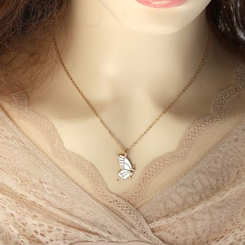 Image of Hodaqe 2 Pcs Butterfly Necklace for Girls and Women Best Friend Friendship, Alloy Fashion Necklace Gift for Forever Best Friend