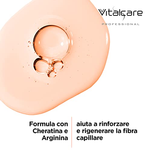 Vitalcare | Keratin - Strengthening Treatment for Brittle and Stressed Hair with Keratin, Helps to Rebuild Hair Fiber, for Stronger and Harder Hair, 100 ml