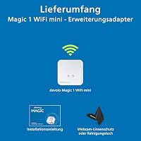 devolo Magic 1 WiFi mini Erweiterungsadapter, WLAN Powerline Adapter, bis zu 1.200 Mbit/s, WLAN Verstärker, 1x LAN Anschluss, dLAN 2.0, weiß – Ansicht 7