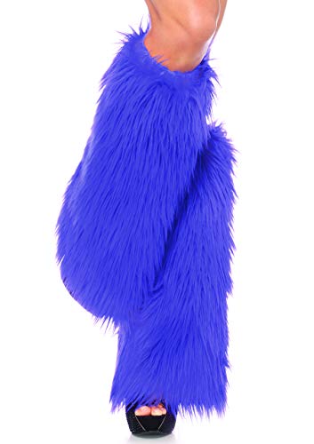Leg Avenue Women's Furry Leg Warmers, Purple, One Size